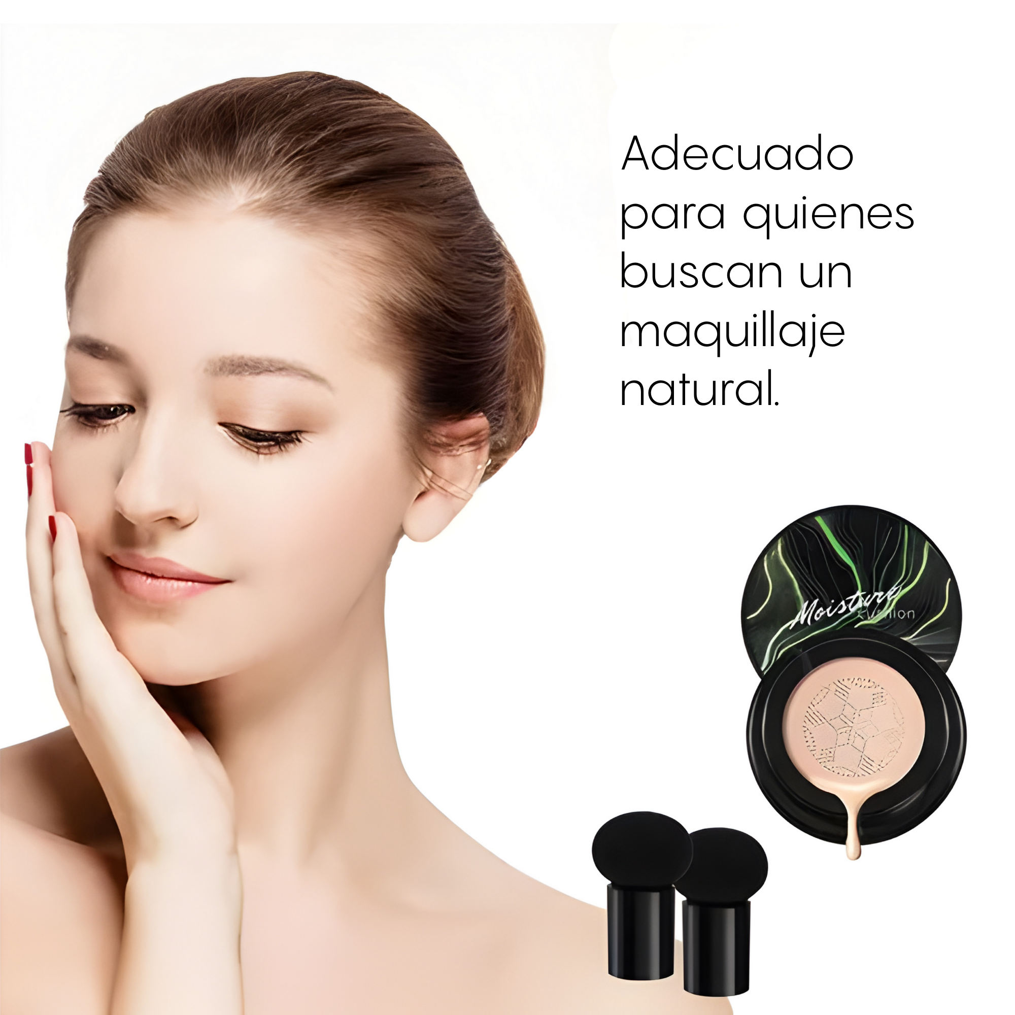 17692656142 Base de maquillaje compacta Moisture con aplicador