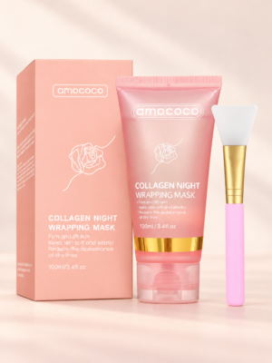 Mascarilla nocturna de colágeno Amococo con brocha aplicadora