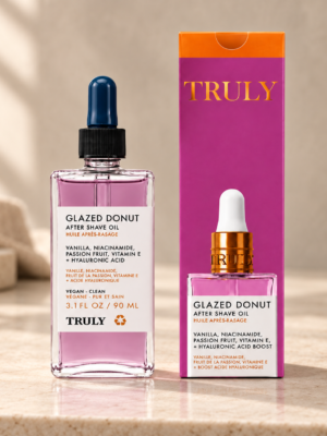 Aceite corporal Truly Glazed Donut de 90 ml con caja morada